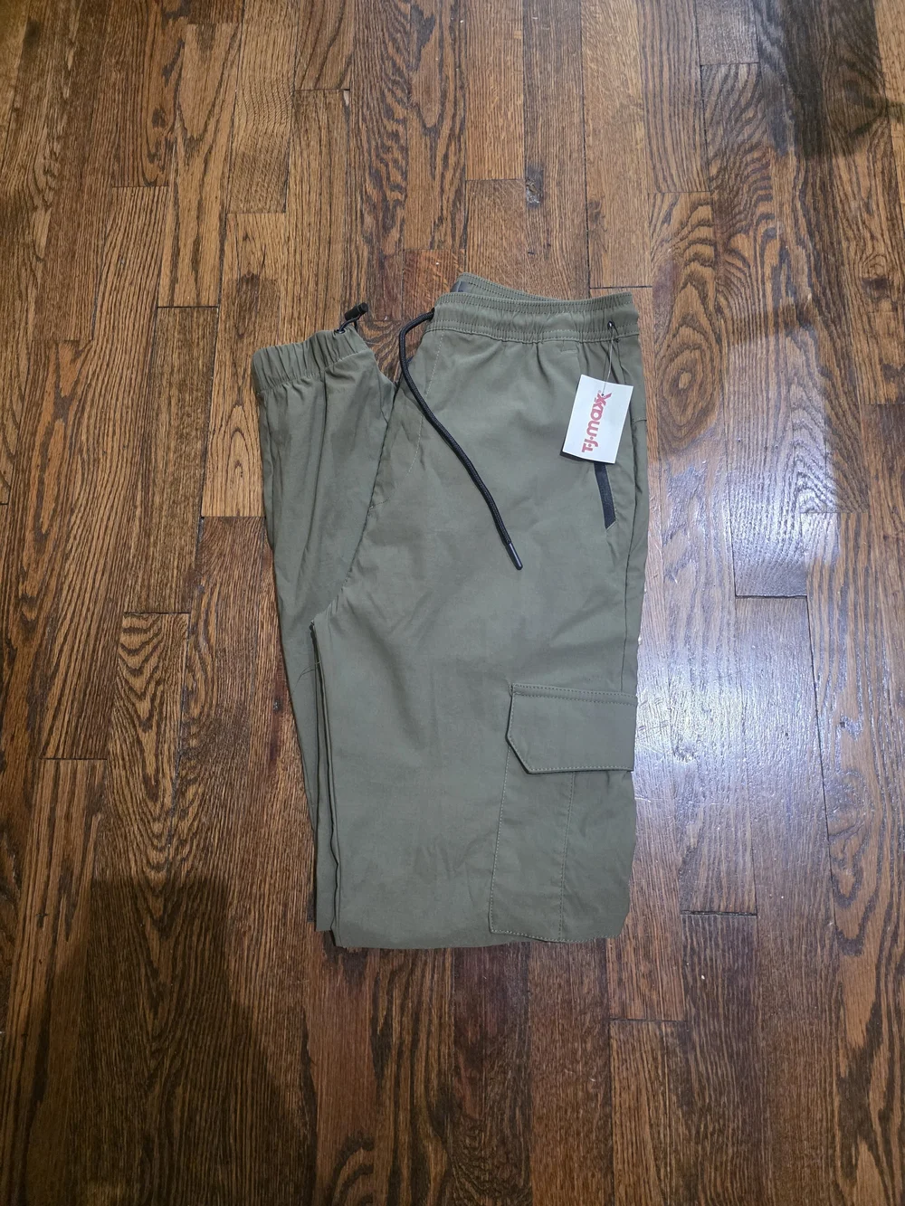 NWT Mens HB Active Olive Cargo Jogger Pants Size S